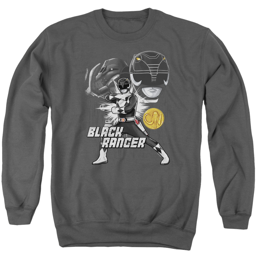 Mighty Morphin Power Rangers Black Ranger - Men's Crewneck Sweatshirt