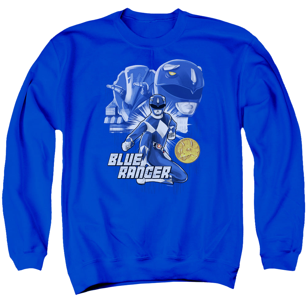 Mighty Morphin Power Rangers Blue Ranger - Men's Crewneck Sweatshirt