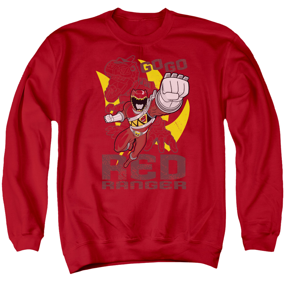 Power Rangers Dino Charge Go Red - Men's Crewneck Sweatshirt