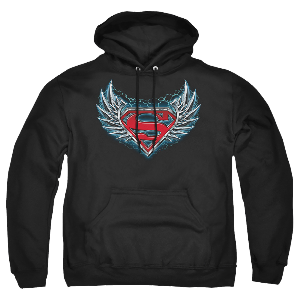 Superman Steel Wings Logo - Pullover Hoodie