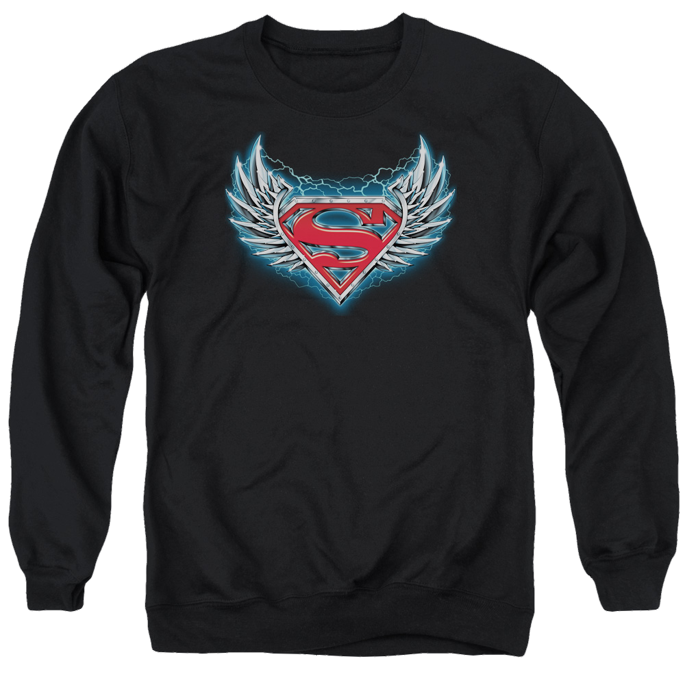 Superman Steel Wings Logo - Men's Crewneck Sweatshirt