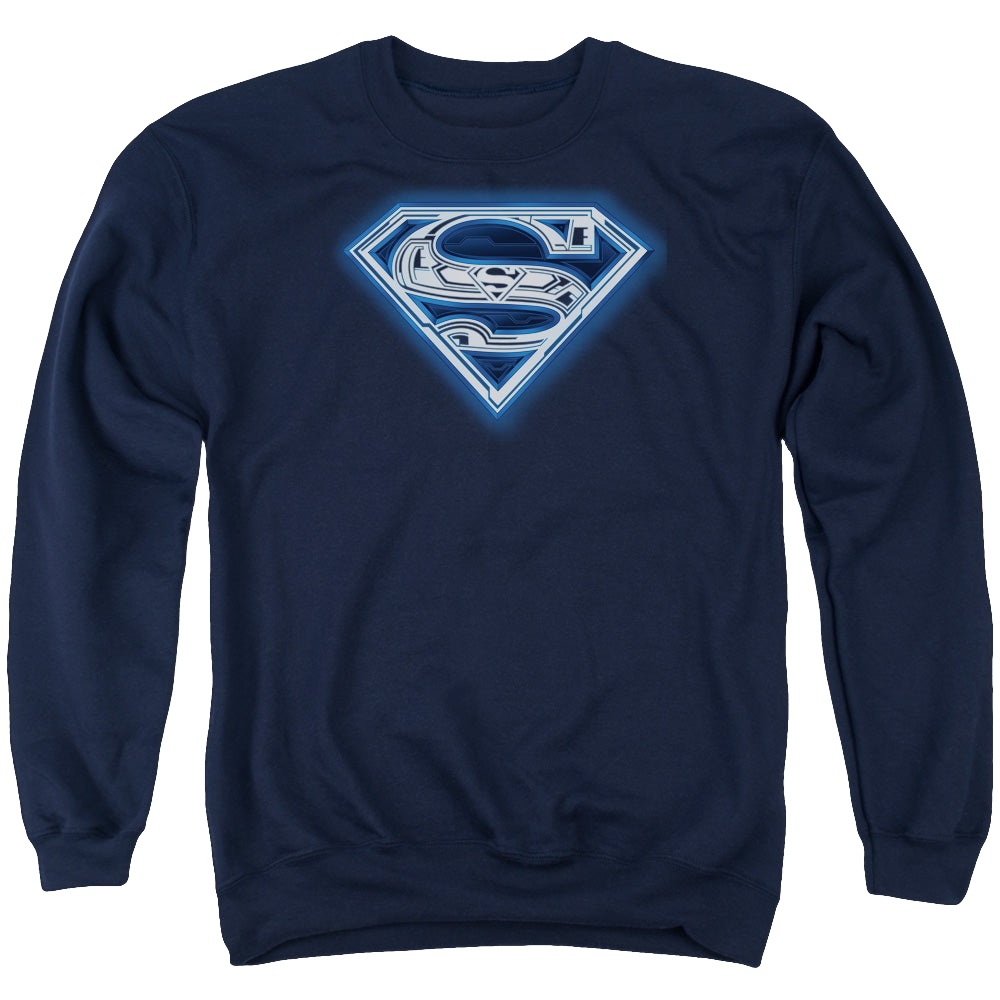 Superman Cyber Shield - Men's Crewneck Sweatshirt