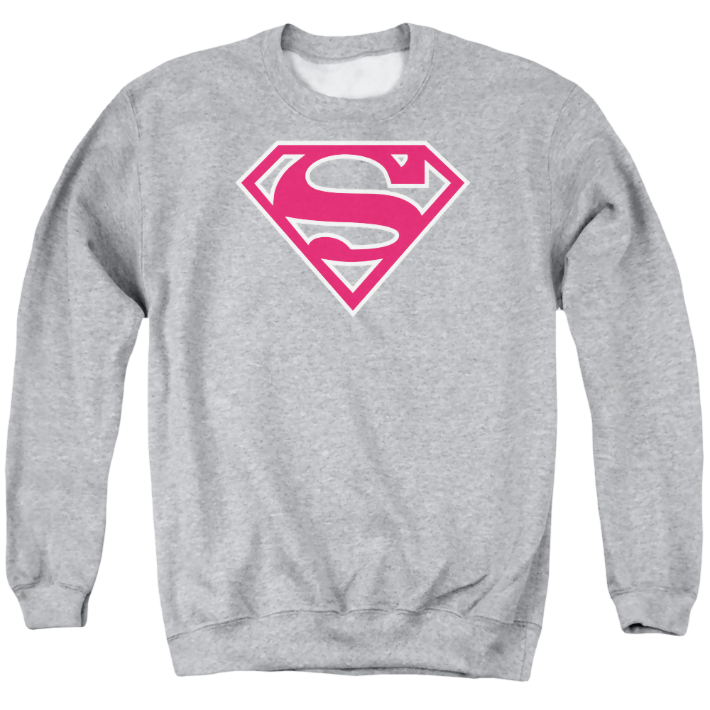 Superman Red & White Shield - Men's Crewneck Sweatshirt