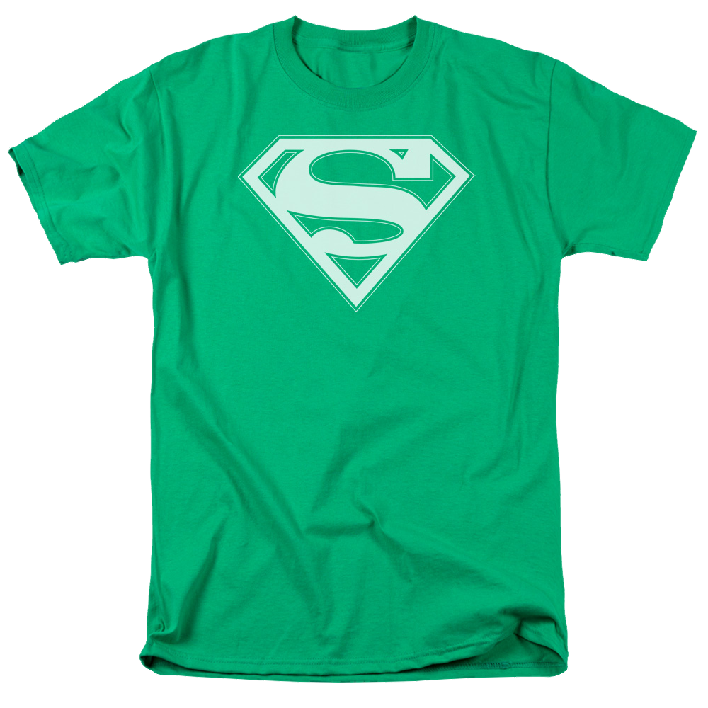 Superman Green & White Shield - Men's Regular Fit T-Shirt