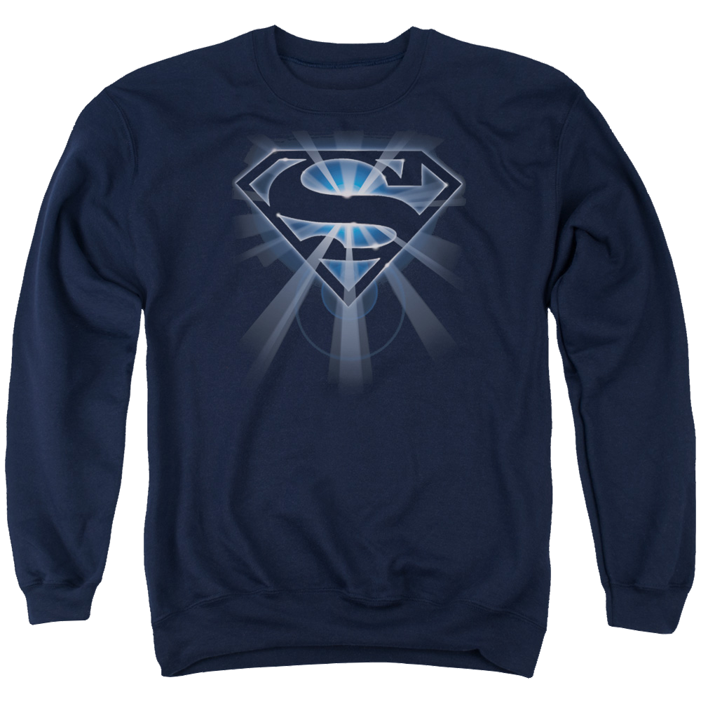 Superman Glowing Shield - Men's Crewneck Sweatshirt