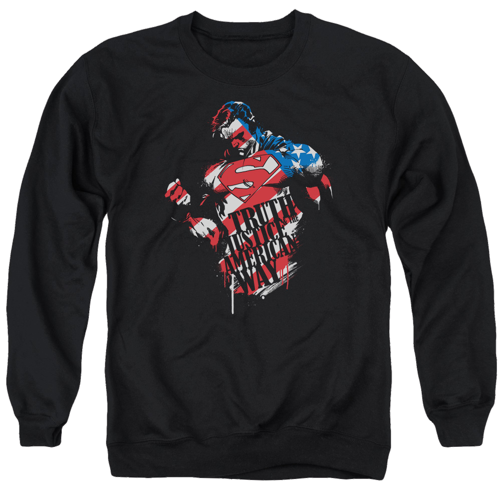 Superman The American Way - Men's Crewneck Sweatshirt