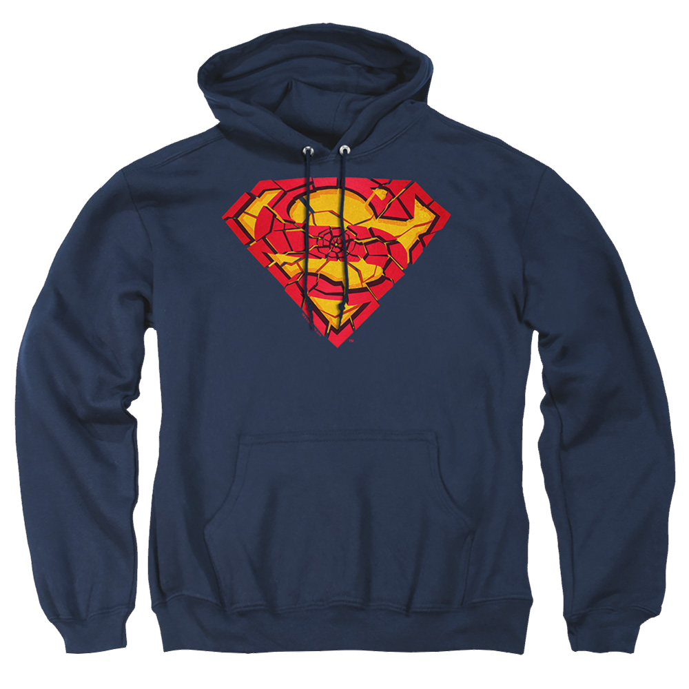 Superman Shattered Shield - Pullover Hoodie