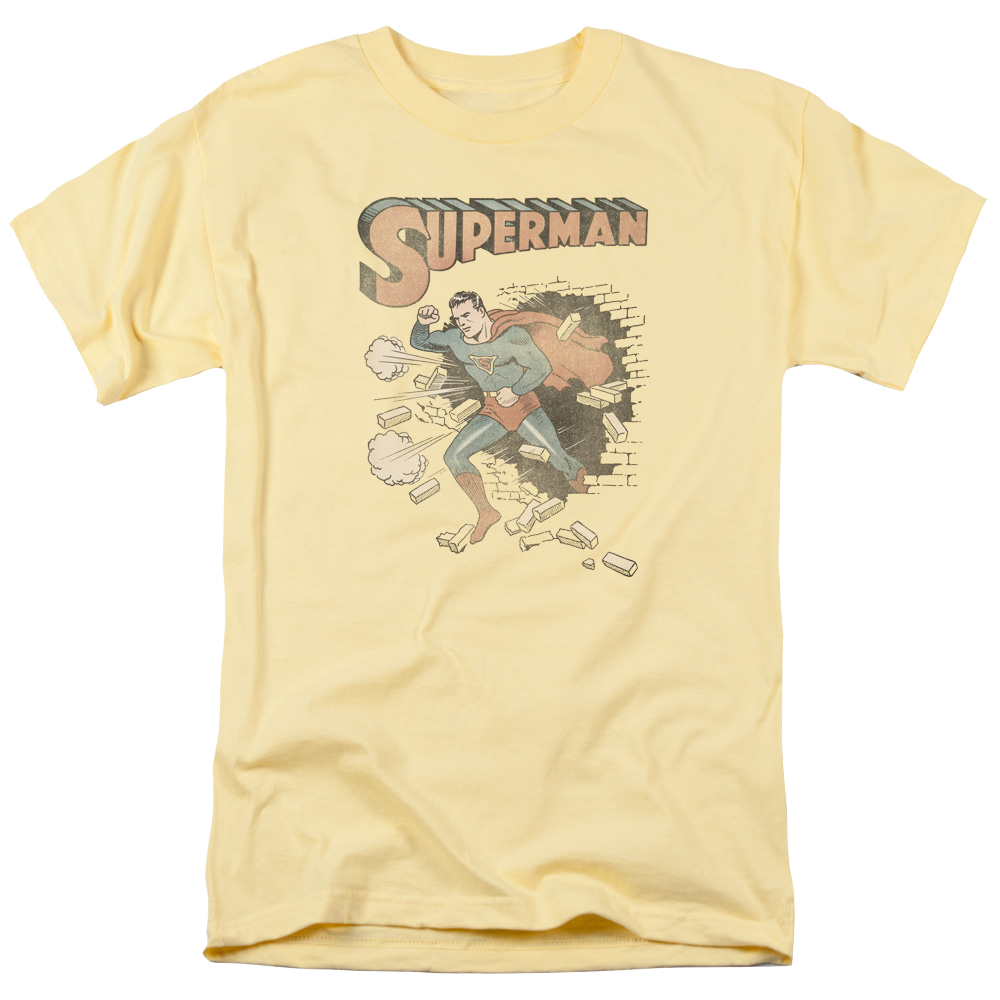 Superman Vintage Breakthrough - Men's Regular Fit T-Shirt