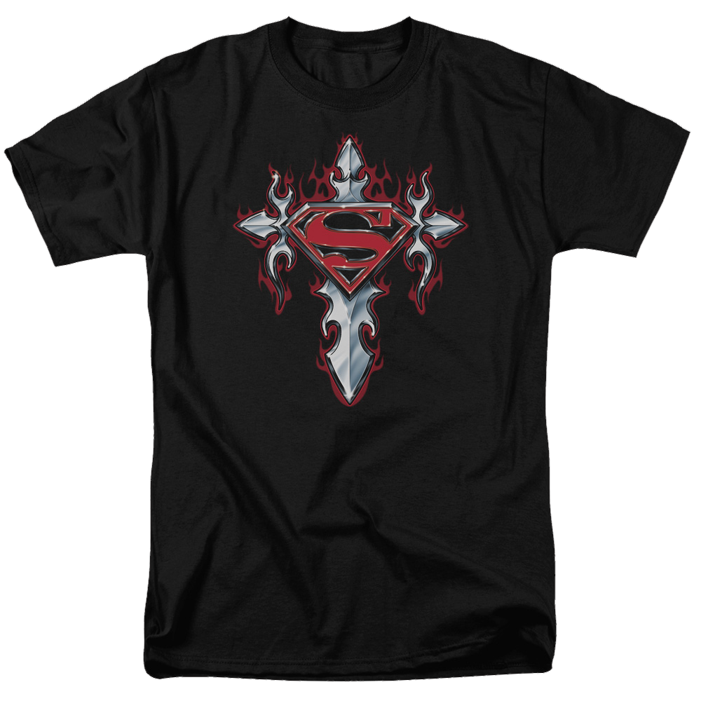 Superman Gothic Steel Logo - Men's Regular Fit T-Shirt