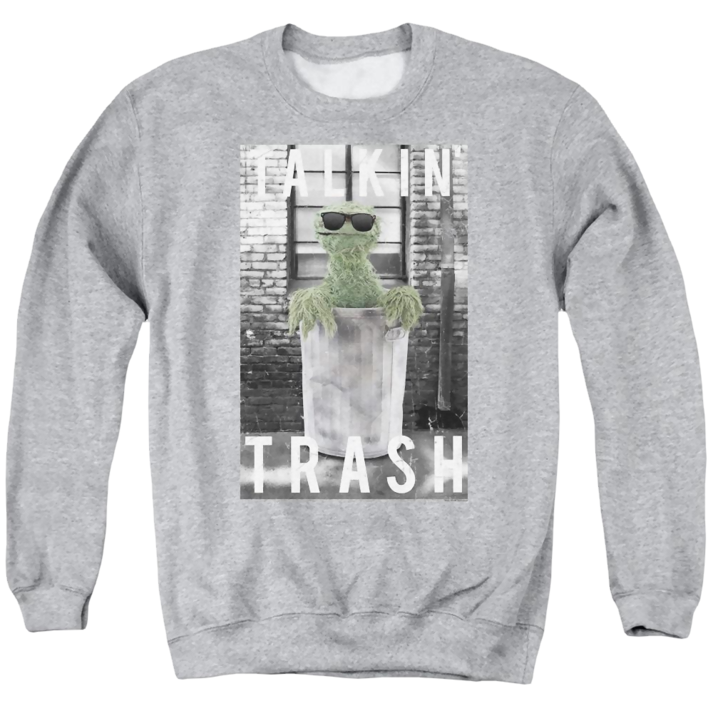 Sesame Street Talkin Trash Men's Crewneck Sweatshirt