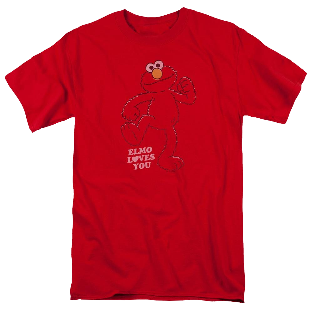 Sesame Street Elmo Loves You Men's Regular Fit T-Shirt