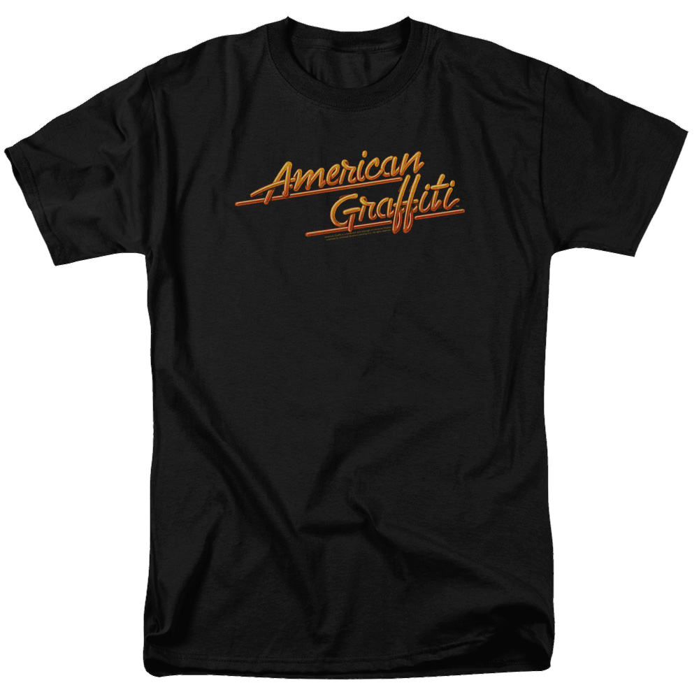 American Graffiti Neon Logo - Men's Regular Fit T-Shirt