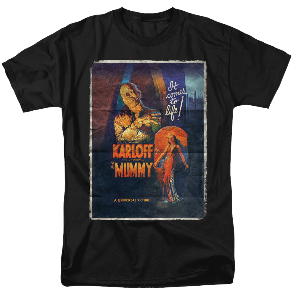 Universal Monsters Mummy One Sheet - Men's Regular Fit T-Shirt