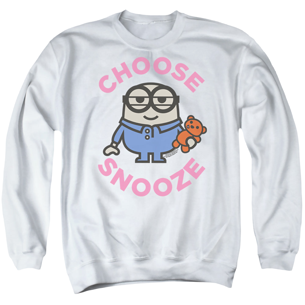 Minions Choose Snooze - Men's Crewneck Sweatshirt