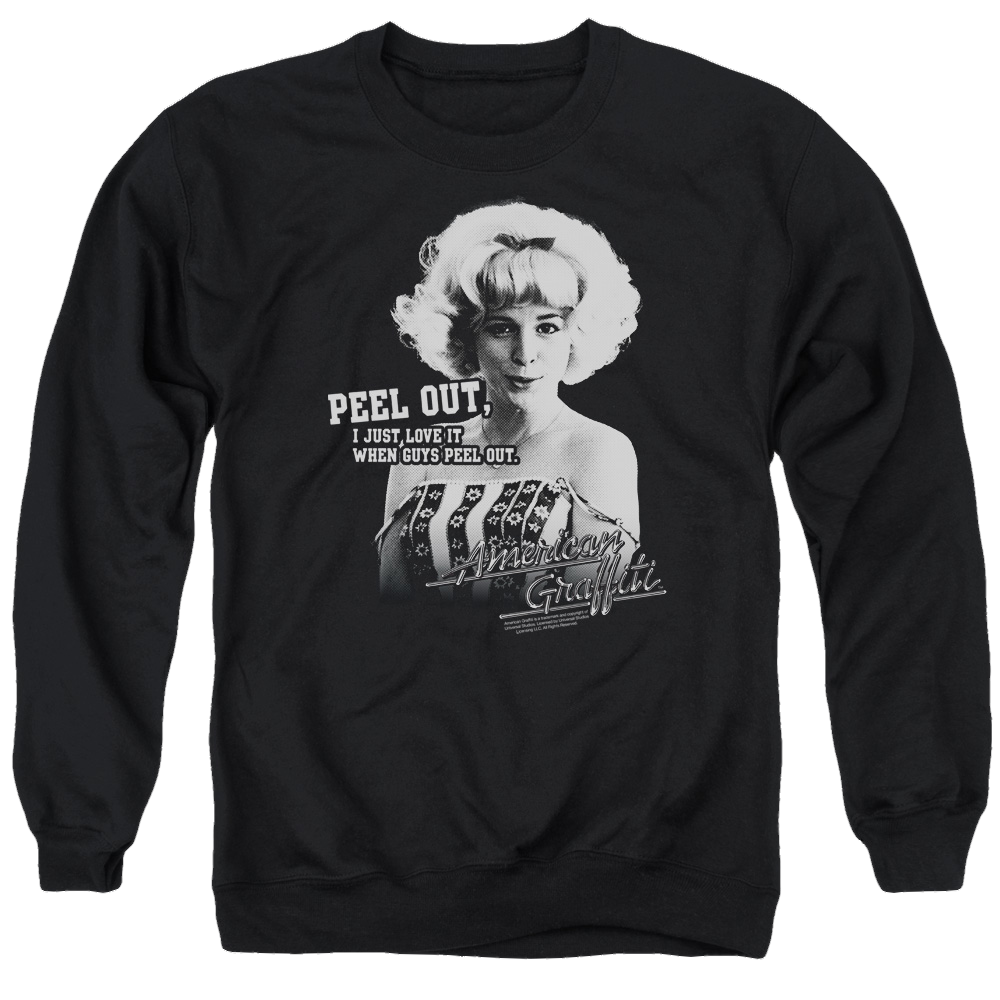 American Graffiti Peel Out - Men's Crewneck Sweatshirt