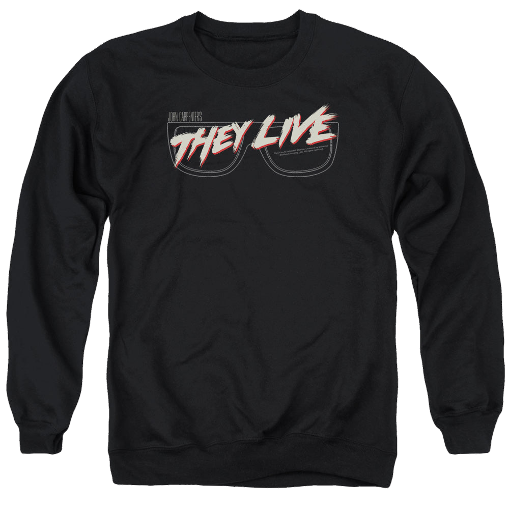 They Live Glasses Logo - Men's Crewneck Sweatshirt