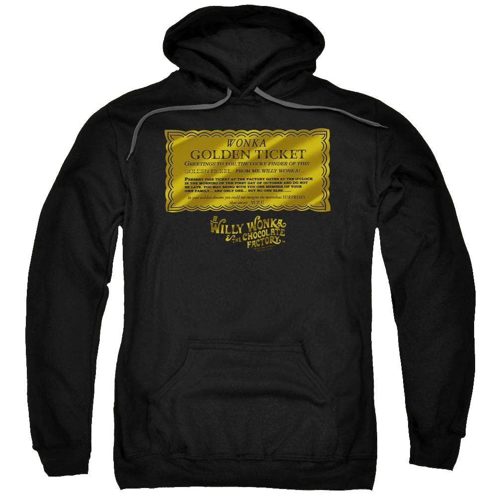 Willy Wonka & the Chocolate Factory Golden Ticket Pullover Hoodie