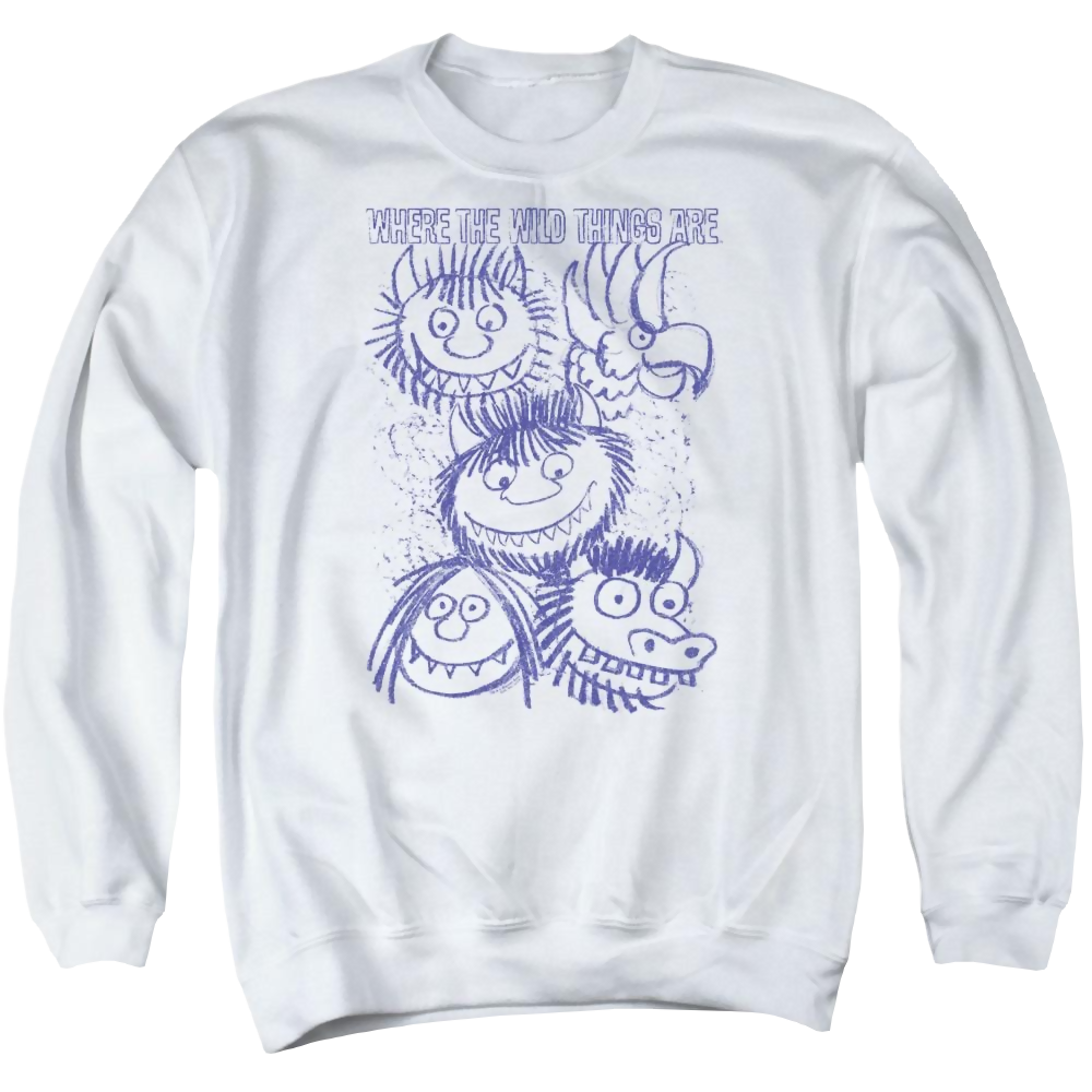 Where The Wild Things Are Wild Sketch Men's Crewneck Sweatshirt