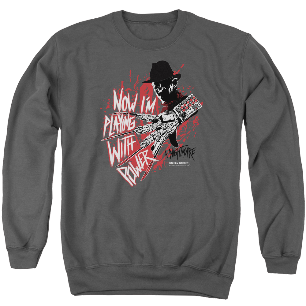 A Nightmare on Elm Street Playing With Power - Men's Crewneck Sweatshirt