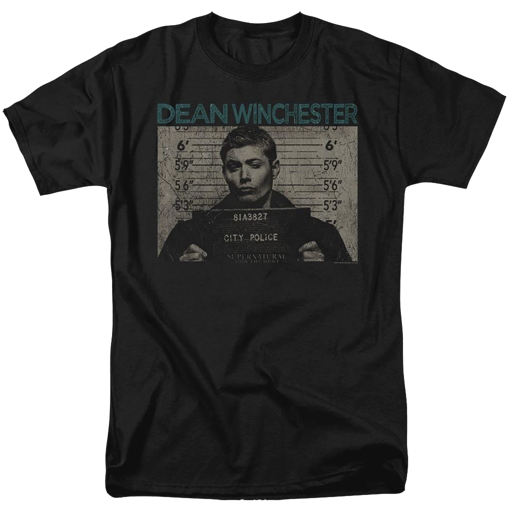 Supernatural Dean Mug Shot - Men's Regular Fit T-Shirt