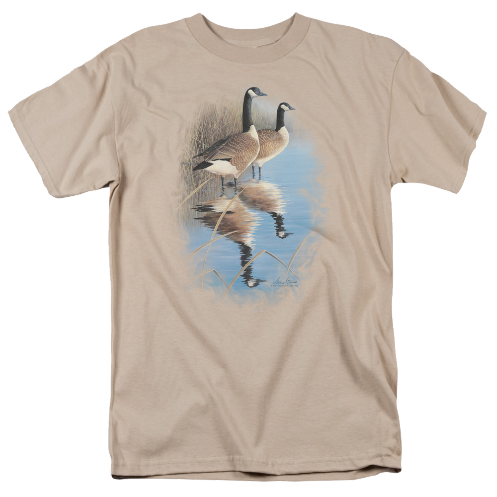 Wild Wings Morning Reflections Canada Geese - Men's Regular Fit T-Shirt