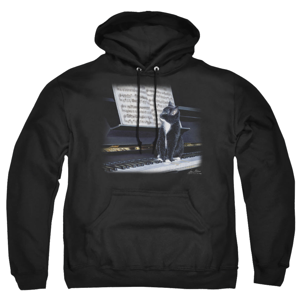 Wild Wings Kitten On The Keys - Pullover Hoodie