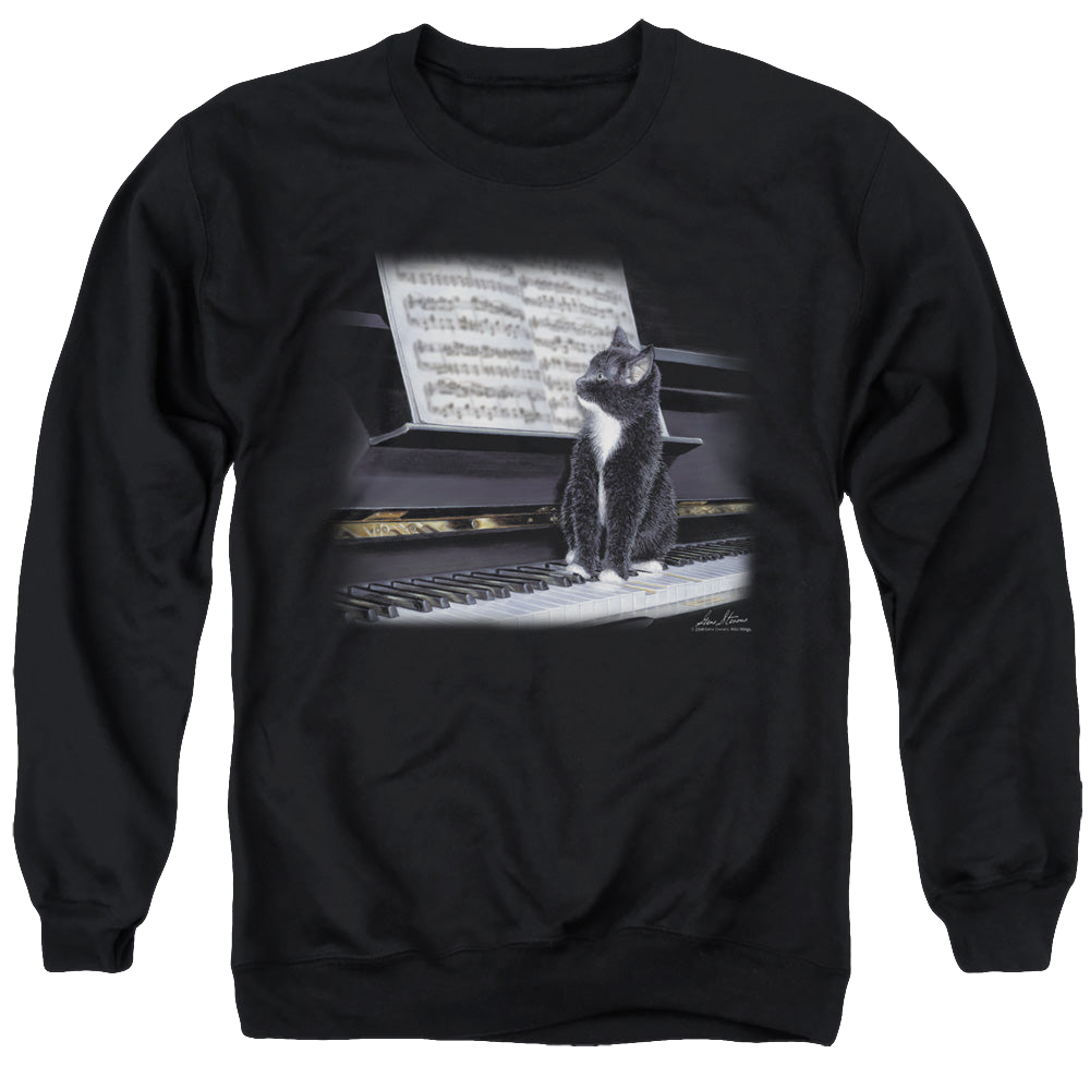 Wild Wings Kitten On The Keys - Men's Crewneck Sweatshirt