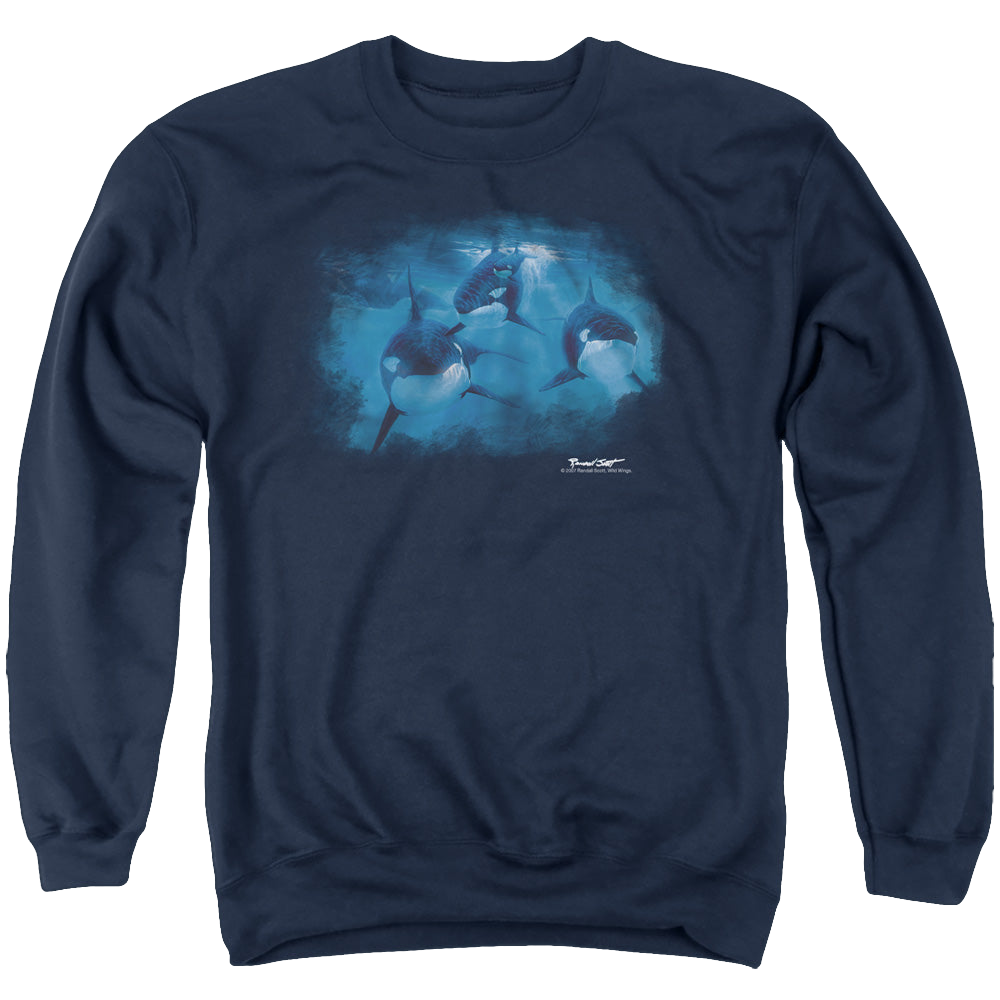 Wild Wings Pod Of Orcas - Men's Crewneck Sweatshirt