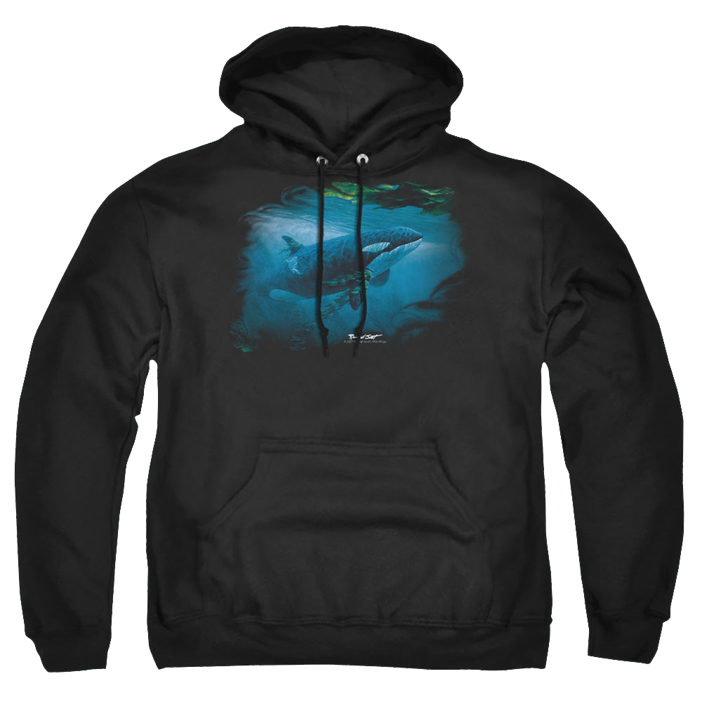 Wild Wings Pursuit Thru The Kelp Orca - Pullover Hoodie