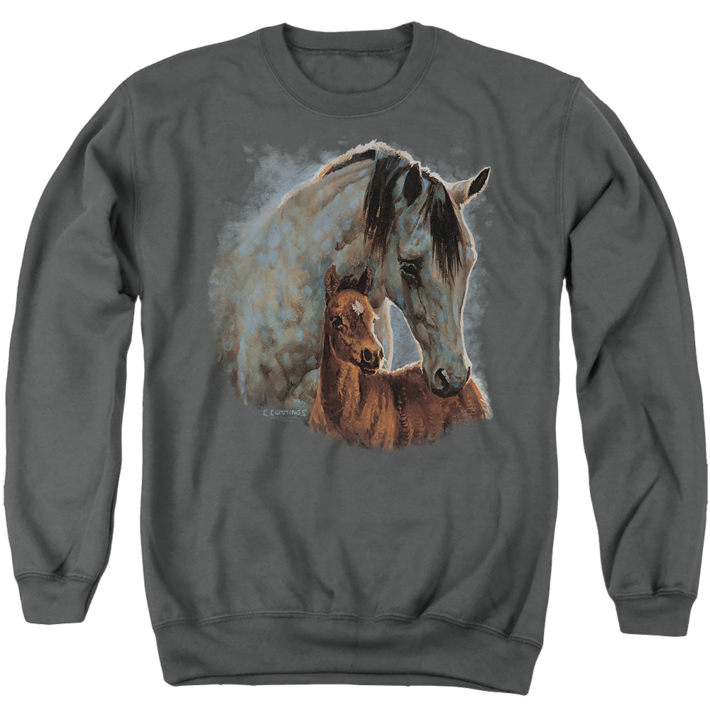 Wild Wings Painted Horses - Men's Crewneck Sweatshirt