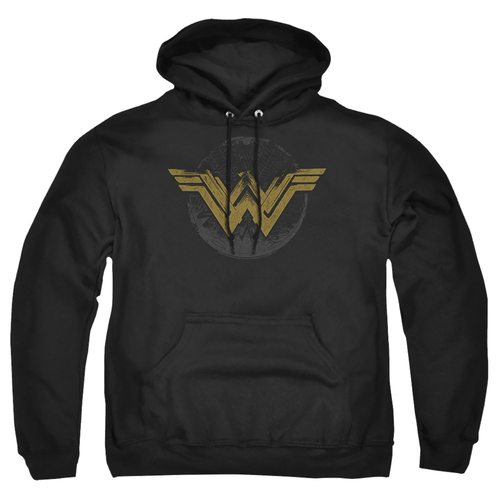 Wonder Woman Distressed Logo Pullover Hoodie