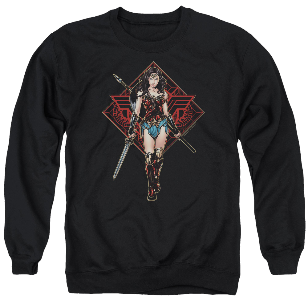 Wonder Woman Warrior Men's Crewneck Sweatshirt