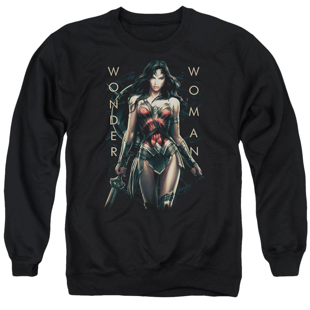 Wonder Woman Armed And Dangerous Men's Crewneck Sweatshirt