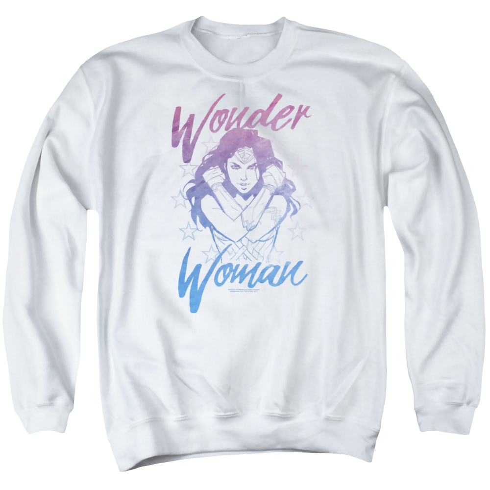 Wonder Woman Retro Stance Men's Crewneck Sweatshirt