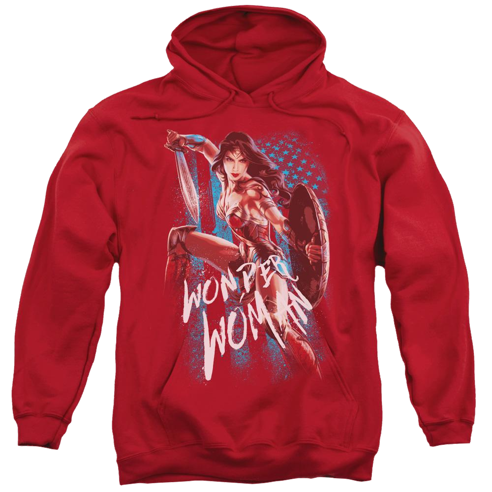 Wonder Woman American Hero Pullover Hoodie