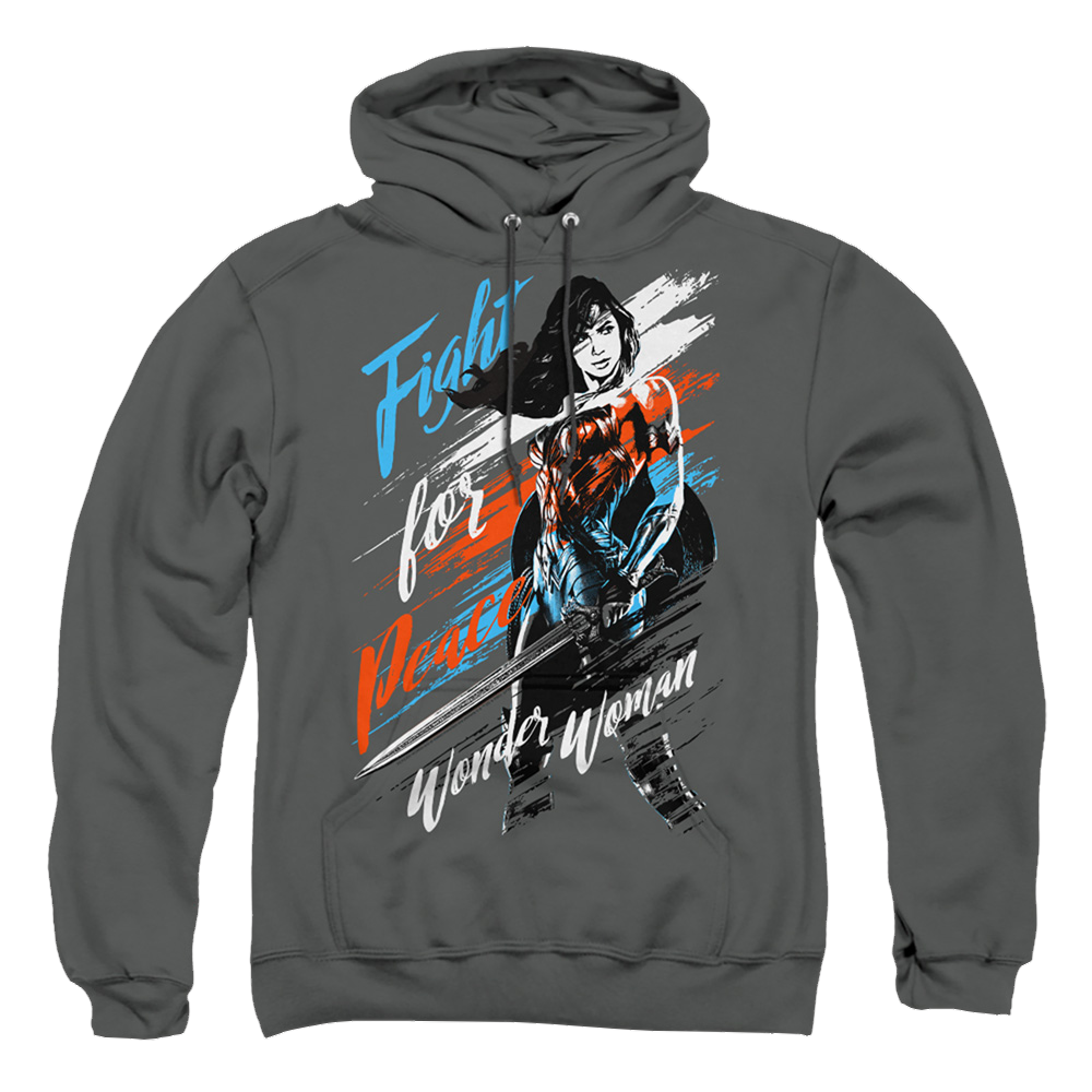 Wonder Woman Fight For Peace Pullover Hoodie