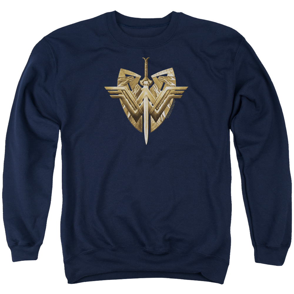 Wonder Woman Sword Emblem Men's Crewneck Sweatshirt