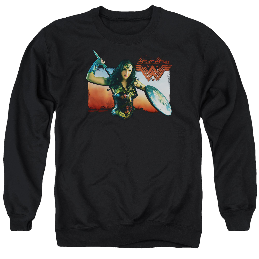 Wonder Woman Warrior Woman Men's Crewneck Sweatshirt