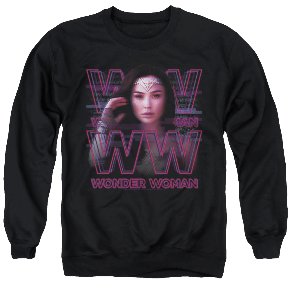 Wonder Woman 1984 Vaporwave Wonder Woman - Men's Crewneck Sweatshirt