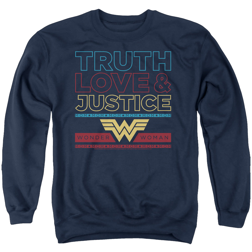 Wonder Woman 1984 Truth Love Justice - Men's Crewneck Sweatshirt