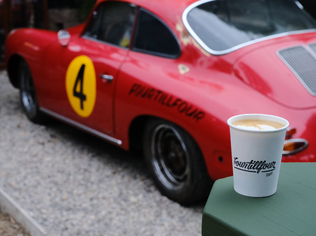 Fourtillfour Cafe Encinitas creates a space for car enthusiasts and coffee lovers alike