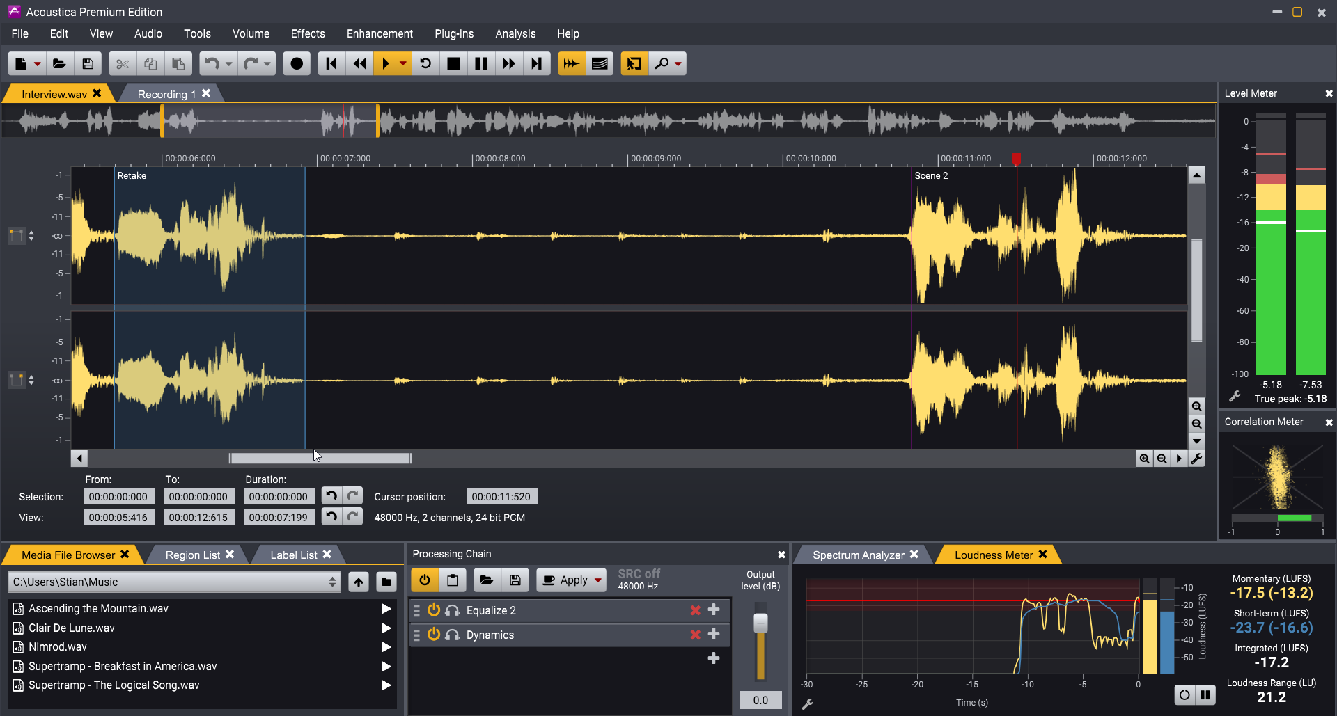 how to use acoustica 7