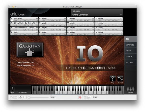 garritan instant orchestra export