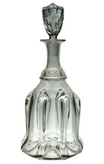 Newcastle Pillar shape Victorian blown glass decanter