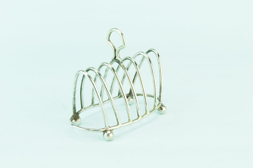 Superb English Toast Rack Gothic 1930s Silver Plated Toast Holder Lett –  Antiques And Teacups