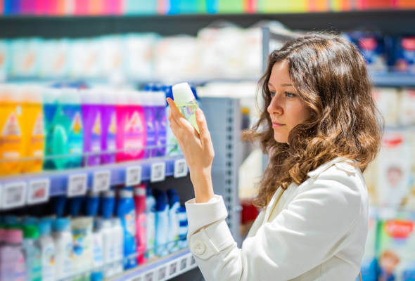 carefully choosing hair products