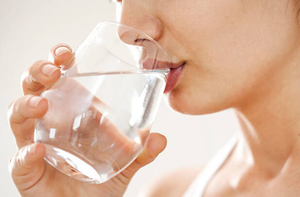 drinking water with fluoride
