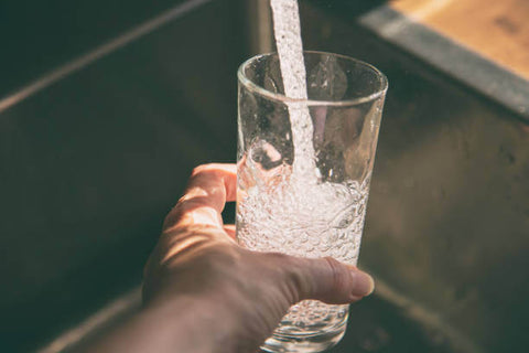 glass of tap water