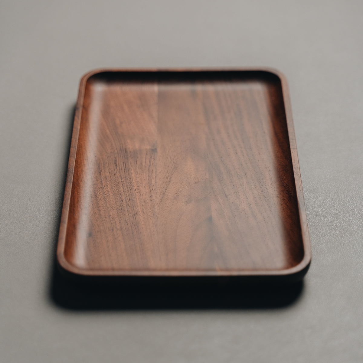 Walnut Valet Desk Tray