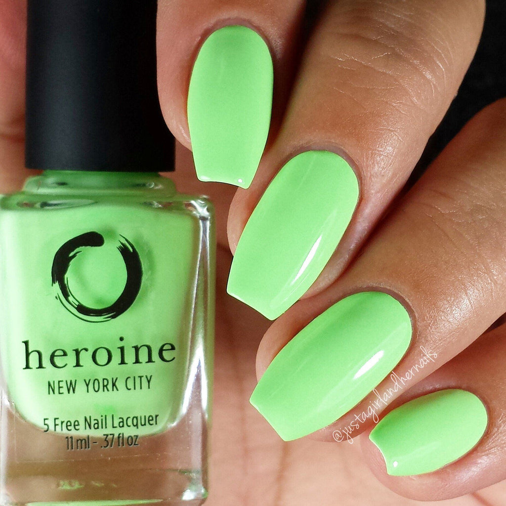 neon lime green nail polish | SUBLIME by heroine.nyc | heroine.nyc